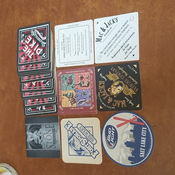 🍺55 BAR COASTERS 4 X 4 VARIETY - Picture 3 of 6